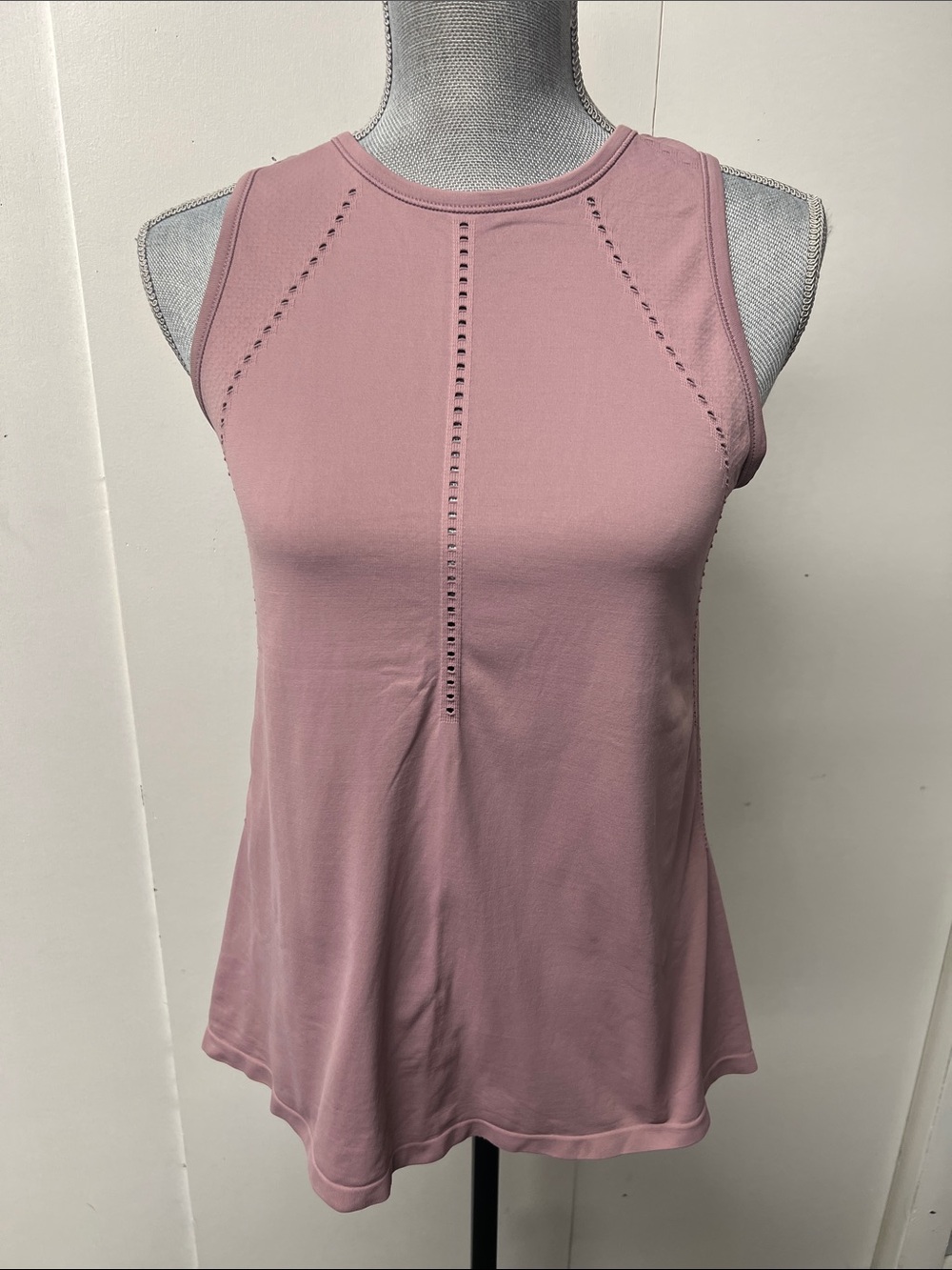 Athleta Dusty Rose Eyelet-Trim Tank
